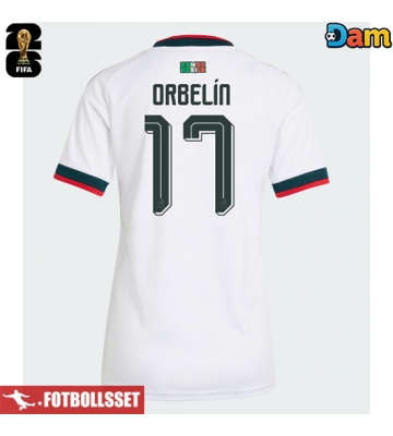 Mexiko Orbelin Pineda #17 Bortatröja Dam VM 2026 Kortärmad